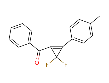 Molecular Structure of 882182-83-4 (phenyl 2,2-difluoro-3-(4-methylphenyl)cyclopropenyl ketone)