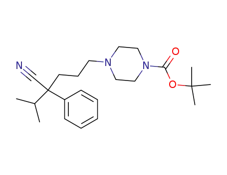 4-(4-cyano-5-methyl-4-phenylhexyl)piperazine-1-carboxylic acid tert-butyl ester