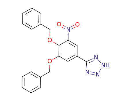 Molecular Structure of 923287-98-3 (2H-Tetrazole, 5-[3-nitro-4,5-bis(phenylmethoxy)phenyl]-)