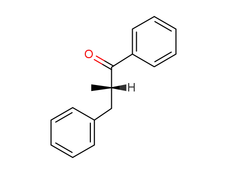 Molecular Structure of 195832-99-6 (1-Propanone, 2-methyl-1,3-diphenyl-, (2S)-)