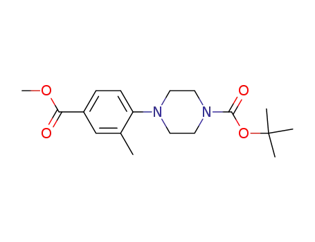 4-(4-methoxycarbonyl-2-methylphenyl)piperazine-1-carboxylic acid tert-butyl ester