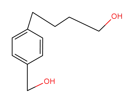 Molecular Structure of 38632-66-5 (4-(4-hydroxymethylphenyl)butan-1-ol)