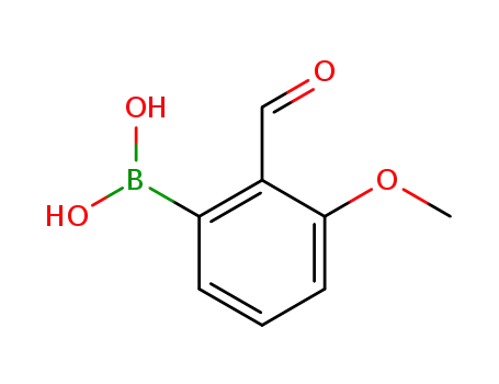 Molecular Structure of 958030-46-1 (Boronic acid, B-(2-formyl-3-methoxyphenyl)-)