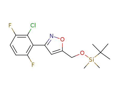 5-(tert-butyldimethylsilanyloxymethyl)-3-(2-chloro-3,6-difluorophenyl)isoxazole