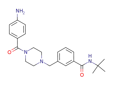 3-((4-(4-aminobenzoyl)piperazin-1-yl)methyl)-N-tert-butylbenzamide