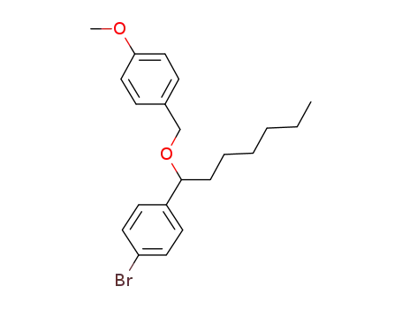 1-(1-(4-methoxybenzyloxy)-heptyl)-4-bromobenzene