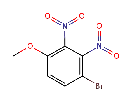 Molecular Structure of 860465-95-8 (1-Bromo-4-methoxy-2,3-dinitrobenzene)