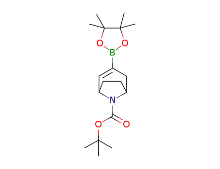 Molecular Structure of 900503-08-4 (tert-butyl 3-(4,4,5,5-tetramethyl-1,3,2-dioxaborolan-2-yl)-8-azabicyclo[3.2.1]oct-3-ene-8-carboxylate)