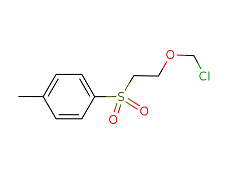 Molecular Structure of 928013-50-7 (Benzene, 1-[[2-(chloromethoxy)ethyl]sulfonyl]-4-methyl-)