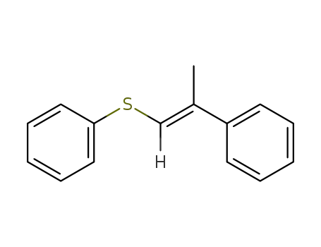 1-[(E)-1-methyl-2-(phenylsulfanyl)ethenyl]benzene
