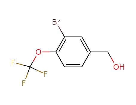 Molecular Structure of 85366-65-0 (3-BROMO-4-(TRIFLUOROMETHOXY)BENZYL ALCOHOL)