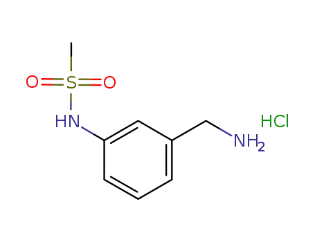 Molecular Structure of 238428-26-7 (3-(Methylsulfonylamino)benzylamine Hydrochloride)