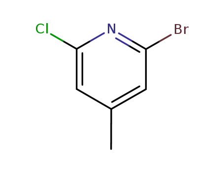 Molecular Structure of 157329-89-0 (2-Bromo-6-Chloro-4-Picoline)