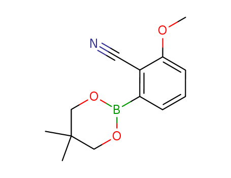 2-Cyano-3-methoxyphenylboronic acid neopentyl glycol ester