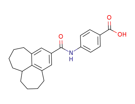 Molecular Structure of 1117681-48-7 (4-[(5,6,7,7a,8,9,10,11-octahydro-4H-2-benzo[ef]heptalenyl)carboxamido]benzoic acid)