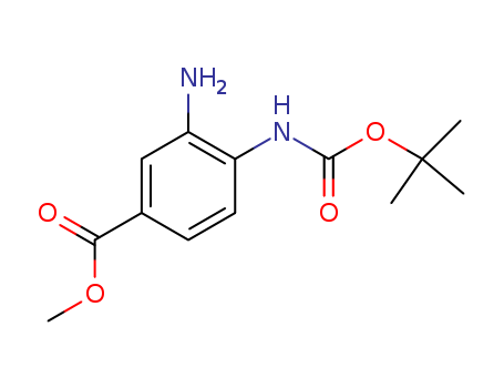 Benzoic acid, 3-amino-4-[[(1,1-dimethylethoxy)carbonyl]amino]-, methyl ester