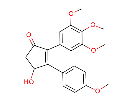 2-Cyclopenten-1-one,
4-hydroxy-3-(4-methoxyphenyl)-2-(3,4,5-trimethoxyphenyl)-