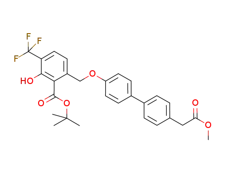 tert-butyl 2-hydroxy-6-[({4'-[(methoxycarbonyl)methyl]-1,1'-biphenyl-4-yl}oxy)methyl]-3-(trifluoromethyl)benzoate