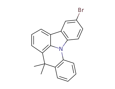 Molecular Structure of 1224892-52-7 (3-bromo-8,8-dimethyl-8H-indolo [3,2,1-de]acridine)