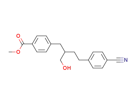 methyl 4-[4-(4-cyanophenyl)-2-hydroxymethylbutyl]benzoate