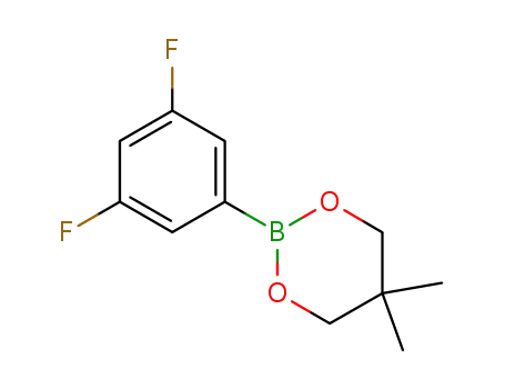 Molecular Structure of 216393-57-6 (3,5-DIFLUOROBENZENEBORONIC ACID NEOPENTYL GLYCOL CYCLIC ESTER)