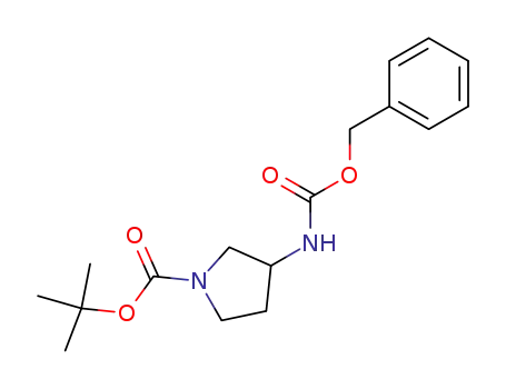 Molecular Structure of 325775-36-8 (1-Boc-3-Cbz-aminopyrrolidine)