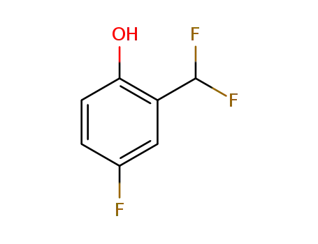 Molecular Structure of 1214326-61-0 (4-fluoro-2-(difluoromethyl)phenol)