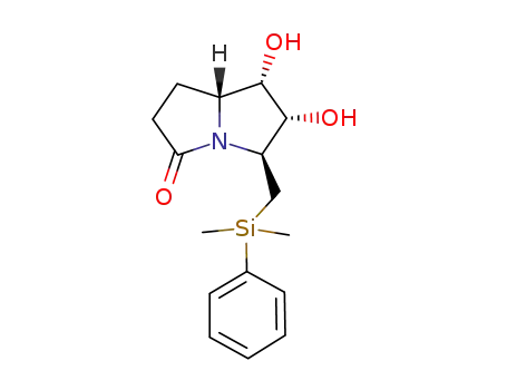 (5S,6R,7S,7aR)-6,7-dihydroxy-5-((dimethyl(phenyl)silyl)methyl)-hexahydropyrrolizin-3-one