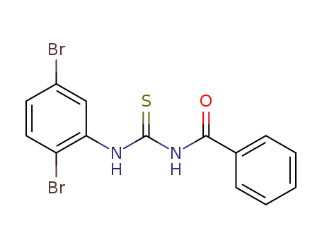 Molecular Structure of 1160789-84-3 (1-benzoyl-3-(2,5-dibromo-phenyl)-thiourea)