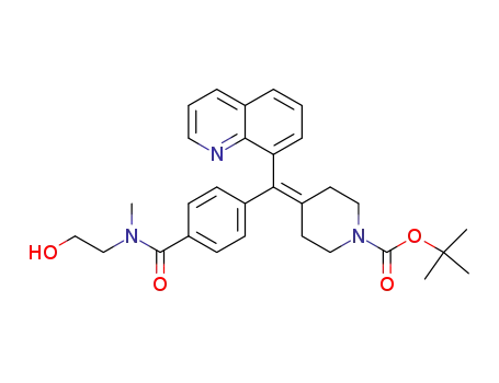 4-({4-[(2-hydroxy-ethyl)-methyl-carbamoyl]-phenyl}-quinolin-8-yl-methylene)-piperidine-1-carboxylic acid tert-butyl ester