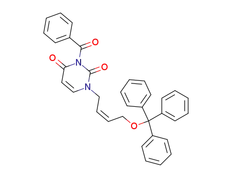 3-benzoyl-1-[(Z)-4-trityloxy-2-butenyl]uracil