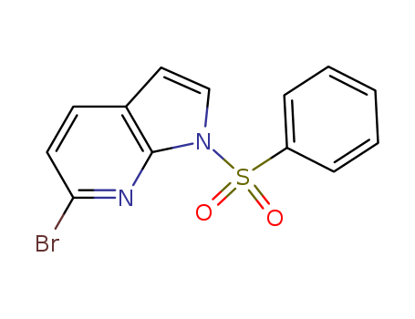 1-(benzenesulfonyl)-6-bromopyrrolo[2,3-b]pyridine