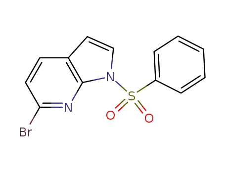 1H-Pyrrolo[2,3-b]pyridine, 6-bromo-1-(phenylsulfonyl)-