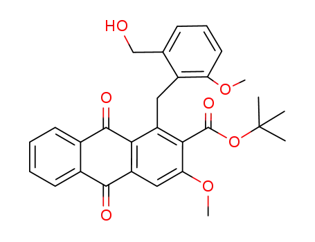 1-(2-hydroxymethyl-6-methoxybenzyl)-3-methoxy-9,10-dioxo-9,10-dihydroanthracene-2-carboxylic acid tert-butyl ester