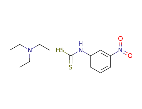 Molecular Structure of 58655-17-7 (m-nitrophenyldithiocarbamic acid triethylamine salt)