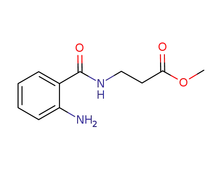 Molecular Structure of 221539-43-1 (m,thyl 3-(2-aminobenzamido)propanoate)