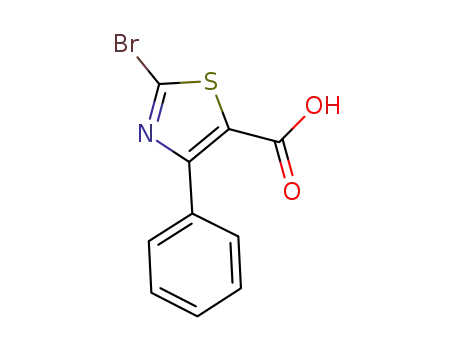 Molecular Structure of 906099-50-1 (2-bromo-4-phenylthiazole-5-carboxylic acid)
