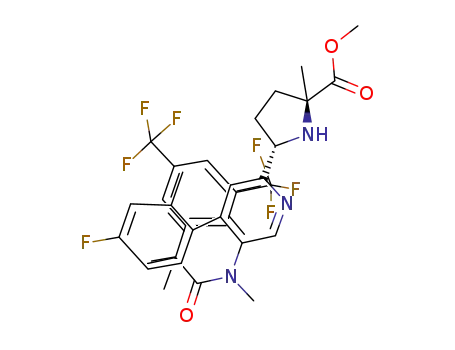methyl (5S)-5-[5-[{2-[3,5-bis(trifluoromethyl)phenyl]-2-methylpropanoyl}(methyl)amino]-4-(4-fluoro-2-methylphenyl)-2-pyridinyl]-2-methyl-D-prolinate