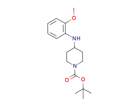 Molecular Structure of 501673-75-2 (1-BOC-4-[(2-METHOXYPHENYL)AMINO]-PIPERIDINE)