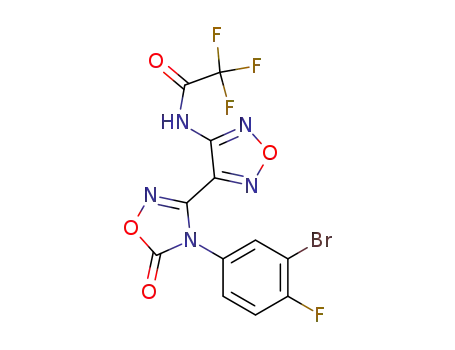 N-[4-[4-(3-Bromo-4-fluorophenyl)-5-oxo-4,5-dihydro-1,2,4-oxadiazol-3-yl]-1,2,5-oxadiazol-3-yl]-2,2,2-trifluoroacetamide