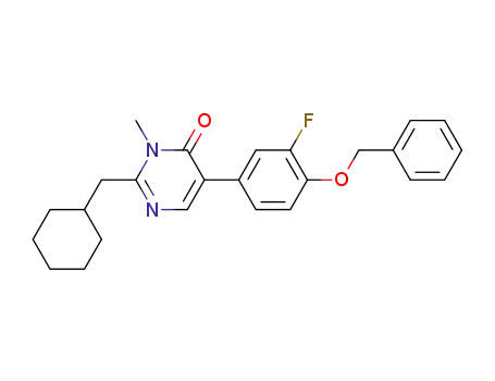 5-(4-(benzyloxy)-3-fluorophenyl)-2-(cyclohexylmethyl)-3-methylpyrimidin-4(3H)-one