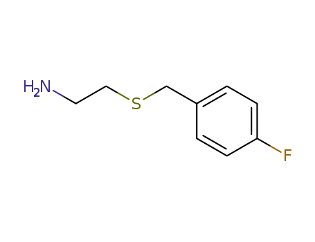 Molecular Structure of 143627-49-0 (Ethanamine, 2-[[(4-fluorophenyl)methyl]thio]-)