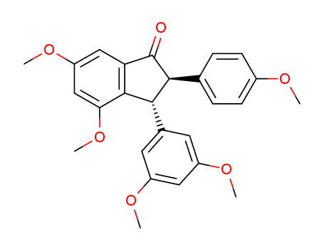(2R,3R)-3-(3,5-Dimethoxy-phenyl)-4,6-dimethoxy-2-(4-methoxy-phenyl)-indan-1-one