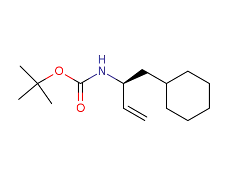 Molecular Structure of 104881-98-3 (Carbamic acid, [1-(cyclohexylmethyl)-2-propenyl]-, 1,1-dimethylethyl
ester, (S)-)