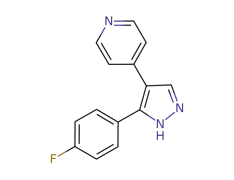 Pyridine, 4-[3-(4-fluorophenyl)-1H-pyrazol-4-yl]-