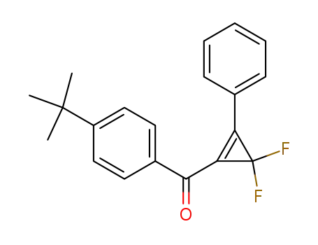 Molecular Structure of 882182-78-7 (4-t-butylphenyl 2,2-difluoro-3-phenylcyclopropenyl ketone)