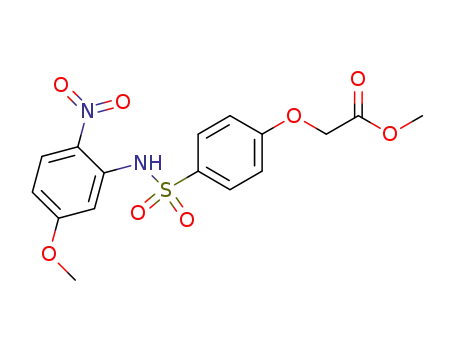 Acetic acid, [4-[[(5-methoxy-2-nitrophenyl)amino]sulfonyl]phenoxy]-,
methyl ester