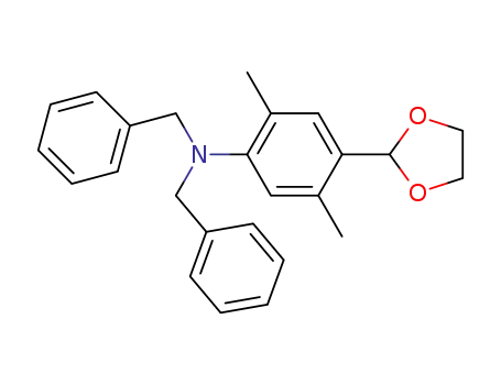 dibenzyl-(4-[1,3]dioxolan-2-yl-2,5-dimethyl-phenyl)amine