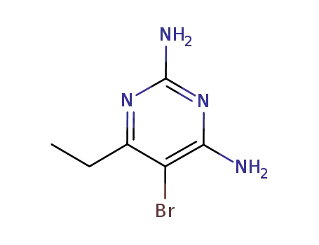 Molecular Structure of 861103-60-8 (2,4-Pyrimidinediamine, 5-bromo-6-ethyl-)