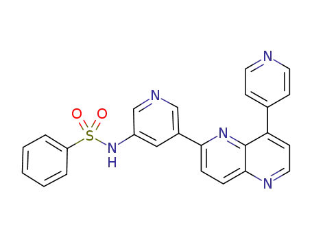 N-{5-[8-(4-pyridinyl)-1,5-naphthyridin-2-yl]-3-pyridinyl}benzenesulfonamide
